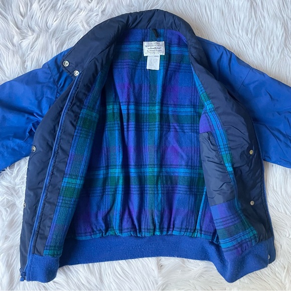 Vintage Pendleton Country Sophisticates Bomber jacket Women Medium Blanket Lined - Picture 11 of 12